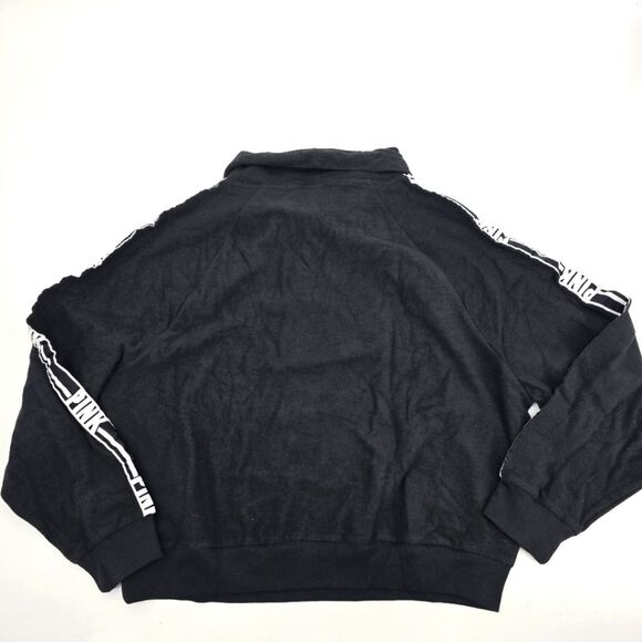 VS Pink Dark Gray Cowlneck Sweatshirt Size L NWOT - Picture 2 of 4